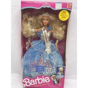 Mattel 1991 American Beauty Queen Barbie Doll Vintage